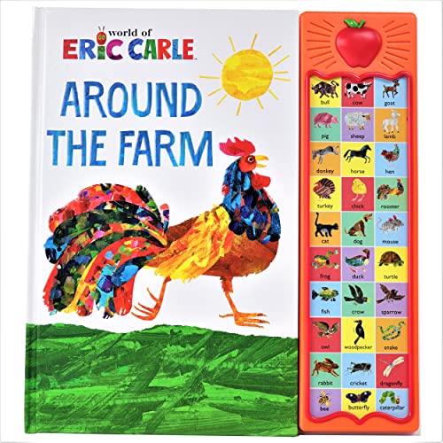Book Cover World of Eric Carle, Around the Farm 30-Button Animal Sound Book - Great for First Words - PI Kids