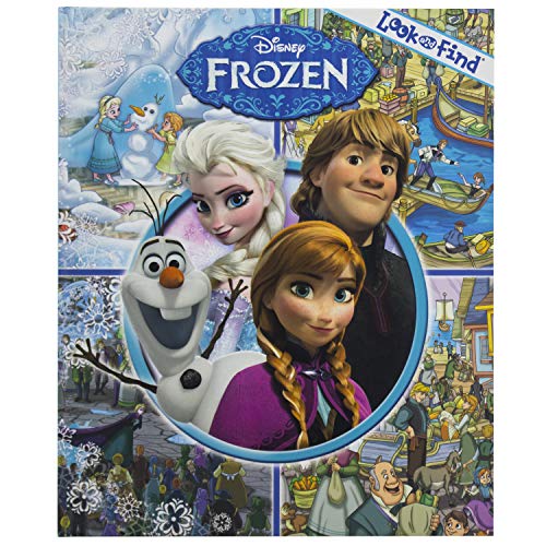 Book Cover Disney Frozen Elsa, Anna, Olaf, and More! - Look and Find Activity Book - PI Kids