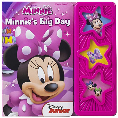 Book Cover Disney - Minnie's Big Day 3-Button Star Sound Book - Play-a-Sound - PI Kids