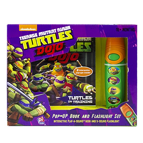 Book Cover Nickelodeon Teenage Mutant Ninja Turtles - Turtles in Training Sound Book and Flashlight Set - PI Kids