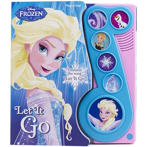 Book Cover Frozen Let It Go Little Music Note Sound Book