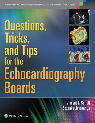Book Cover Questions, Tricks, and Tips for the Echocardiography Boards