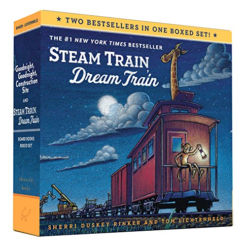 Book Cover Goodnight, Goodnight, Construction Site and Steam Train, Dream Train Board Books Boxed Set