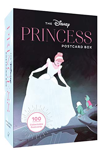 Book Cover Disney Princess Postcard Box: 100 Collectible Postcards (Disney Art Stationery, Gift for Disney Lover)