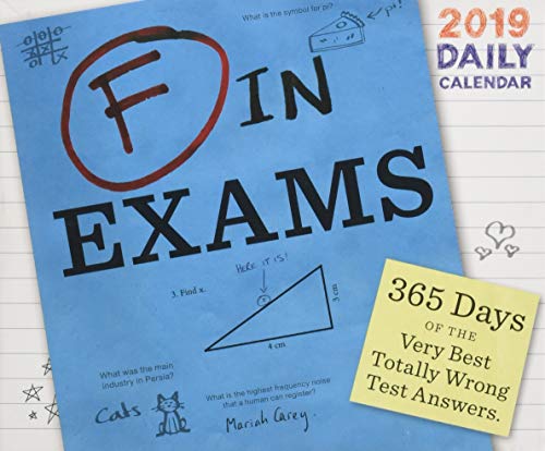 Book Cover F in Exams 2019 Daily Calendar