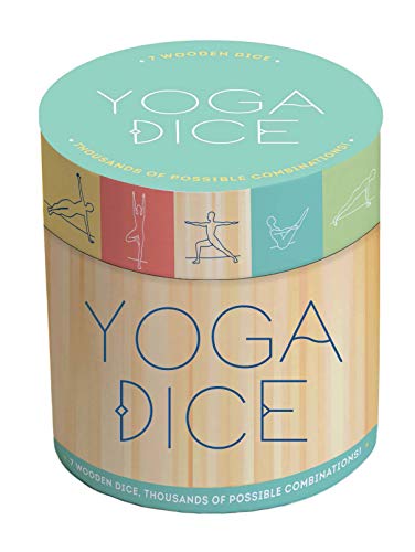 Book Cover Yoga Dice: 7 Wooden Dice, Thousands of Possible Combinations! (Meditation Gifts, Workout Dice, Yoga for Beginners, Dice Games, Yoga Gifts for Women)