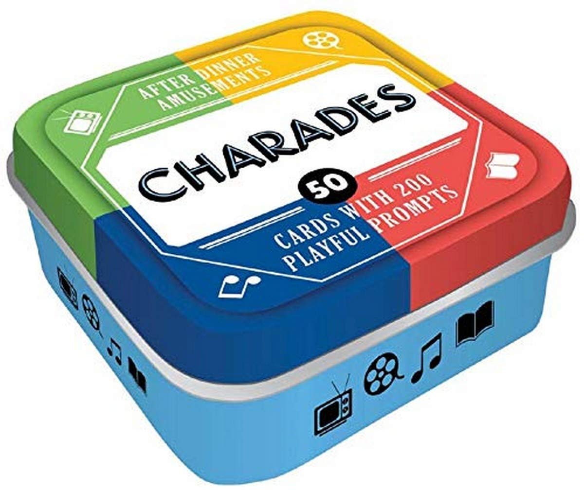 Book Cover After Dinner Amusements: Charades: 50 Cards with 200 Playful Prompts (Charades Game for Adults and Family, Portable Camping and Holiday Games) Charades Charades Books