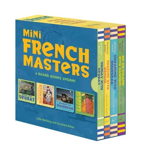 Book Cover Mini French Masters Boxed Set: 4 Board Books Inside! (Books for Learning Toddler, Language Baby Book)