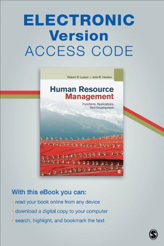 Human Resource Management Electronic Version: Functions, Applications, Skill Development