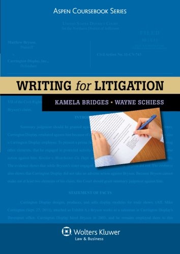 Book Cover Writing for Litigation (Aspen Coursebook)