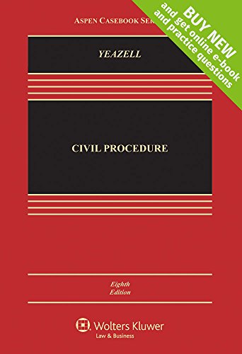 Book Cover Civil Procedure [Connected Casebook] (Aspen Casebook)