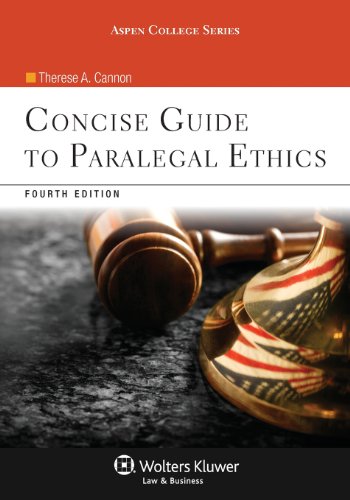 Book Cover Concise Guide to Paralegal Ethics (Aspen College Series)
