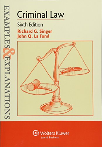 Book Cover Examples & Explanations: Criminal Law, Sixth Edition