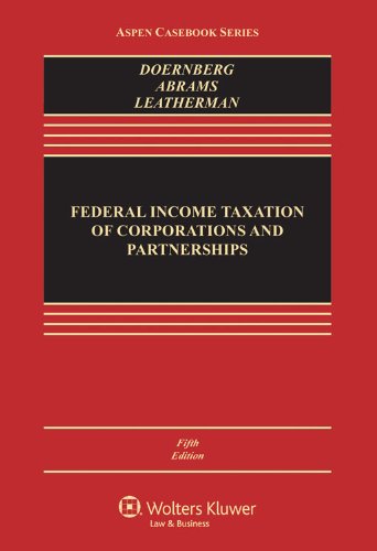 Book Cover Federal Income Taxation of Corporations & Partnerships, Fifth Edition (Aspen Casebook)