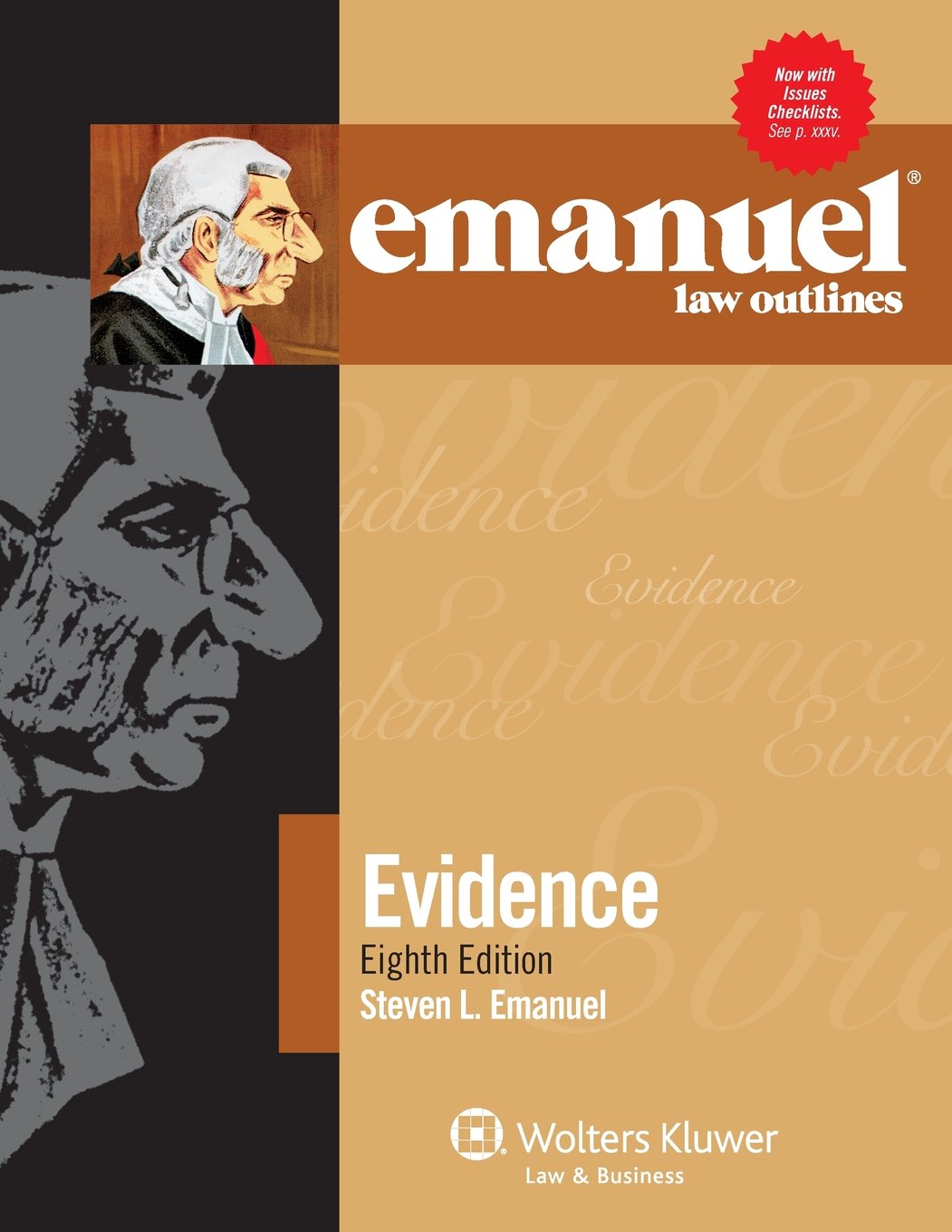 Book Cover Emanuel Law Outlines: Evidence, Eighth Edition