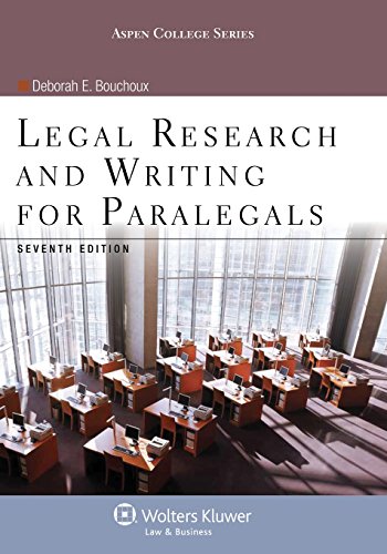 Book Cover Legal Research & Writing for Paralegals Seventh Edition (Aspen College)