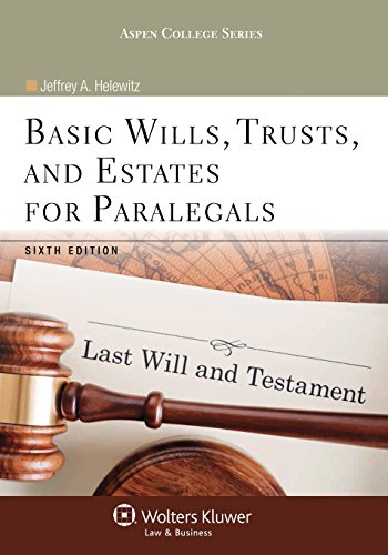 Book Cover Basic Wills Trusts & Estates for Paralegals, Sixth Edition (Aspen College Series)