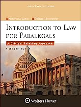 Book Cover Introduction To Law for Paralegals: A Critical Thinking Approach (Aspen College)