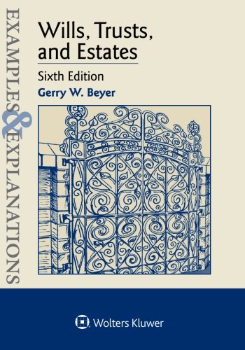 Book Cover Examples & Explanations: Wills Trusts & Estates