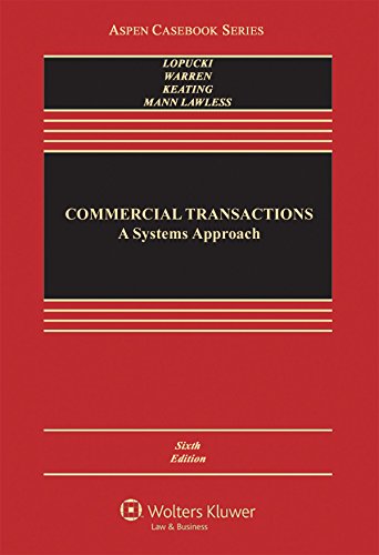 Book Cover Commercial Transactions: A Systems Approach (Aspen Casebook)