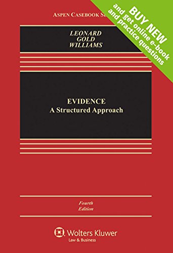 Book Cover Evidence: A Structured Approach [Connected Casebook] (Aspen Casebook)