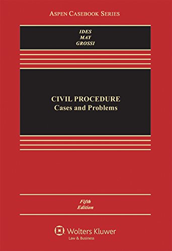 Book Cover Civil Procedure: Cases and Problems (Aspen Casebook)