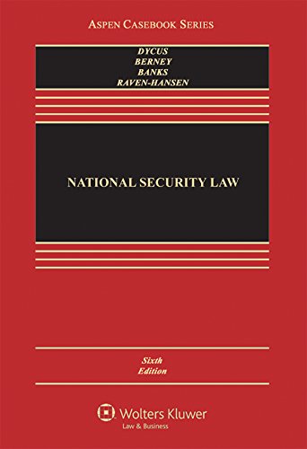 Book Cover National Security Law (Aspen Casebook)