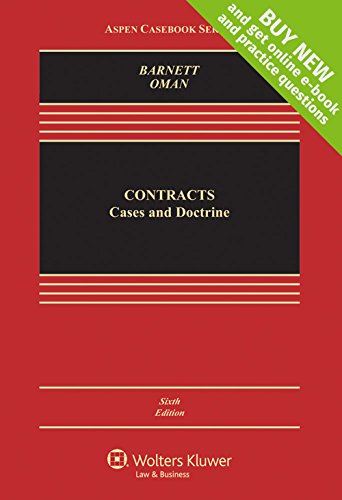 Book Cover Contracts: Cases and Doctrine [Connected Casebook] (Aspen Casebook)