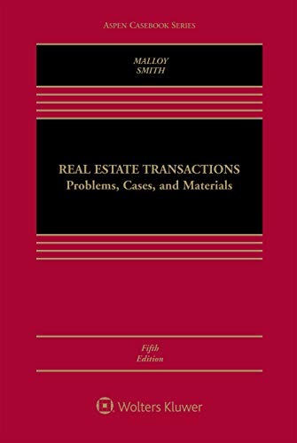 Book Cover Real Estate Transactions: Problems, Cases, and Materials (Aspen Casebook)
