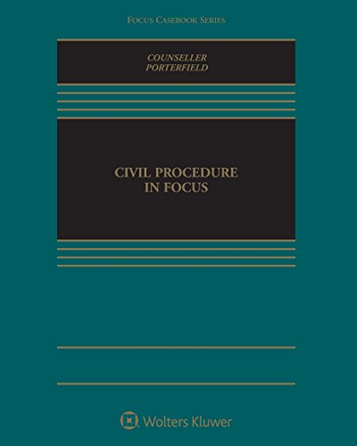 Book Cover Civil Procedure in Focus (Focus Casebook)