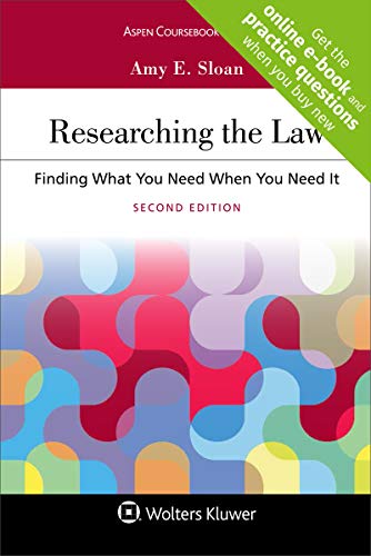 Book Cover Researching the Law: Finding What You Need When You Need It [Connected Casebook] (Aspen Coursebook)