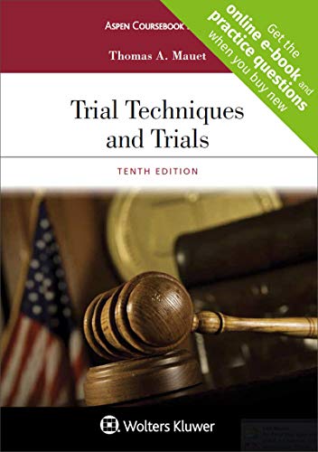 Book Cover Trial Techniques and Trials + Website companion [Casebook Connect] (Aspen Coursebook)