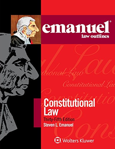 Book Cover Emanuel Law Outlines for Constitutional Law