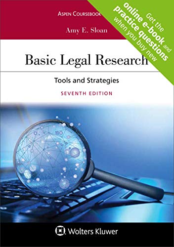 Book Cover Basic Legal Research: Tools and Strategies [Connected Casebook] (Aspen Coursebook)