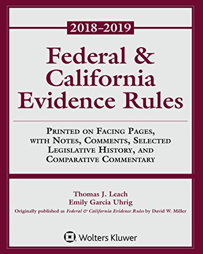Book Cover Federal & California Evidence Rules: 2018 Supplement (Supplements)