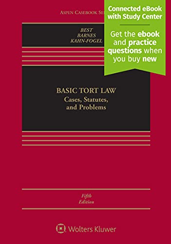 Book Cover Basic Tort Law: Cases, Statutes, and Problems [Connected eBook with Study Center] (Aspen Casebook)