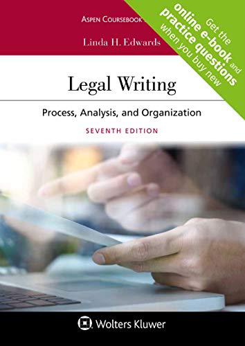 Book Cover Legal Writing: Process, Analysis, and Organization (Aspen Coursebook)