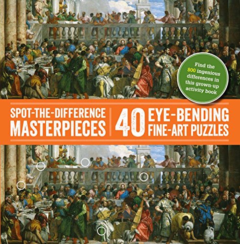 Book Cover Spot-the-Difference Masterpieces: 40 Eye-Bending Fine-Art Puzzles