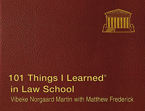 Book Cover 101 Things I Learned in Law School