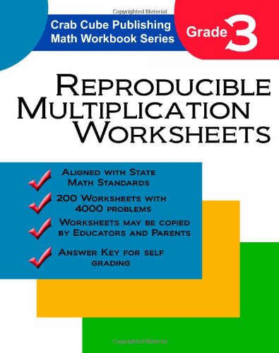 Reproducible Multiplication Worksheets: Math Workbook Series