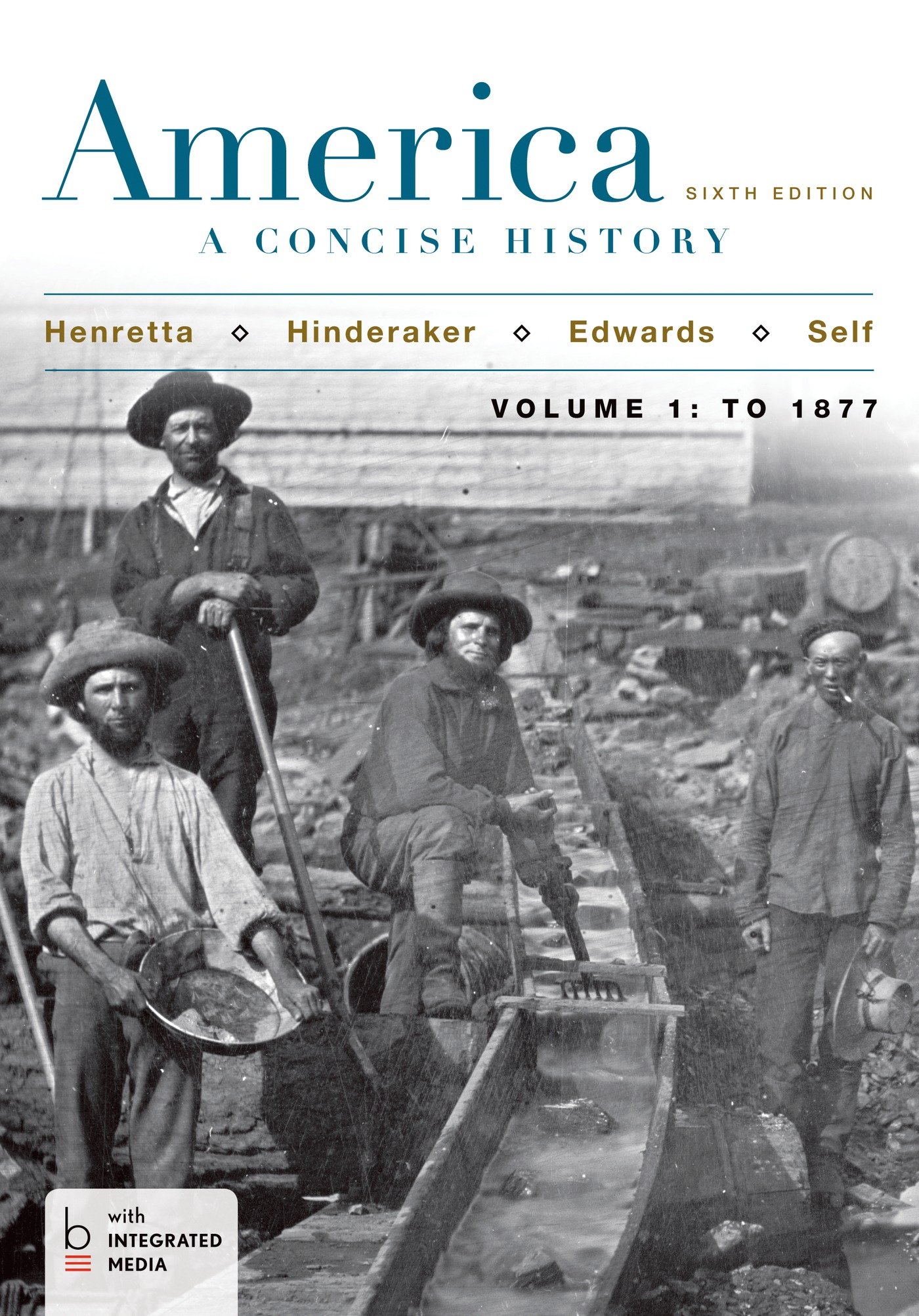 Book Cover America: A Concise History, Volume 1