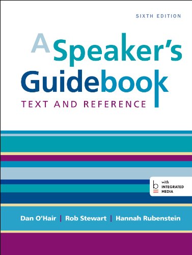 Book Cover A Speaker's Guidebook: Text and Reference