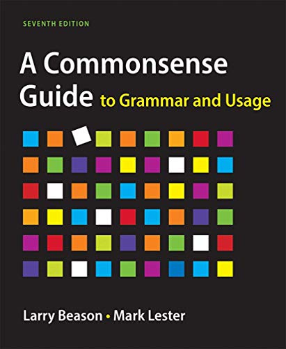 Book Cover A Commonsense Guide to Grammar and Usage