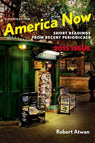 Book Cover America Now: Short Readings from Recent Periodicals