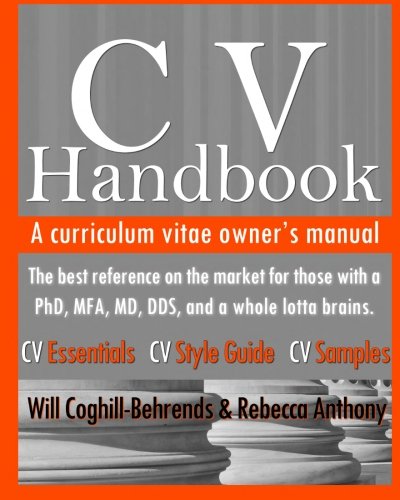 Book Cover CV Handbook: A curriculum vitae owner's manual