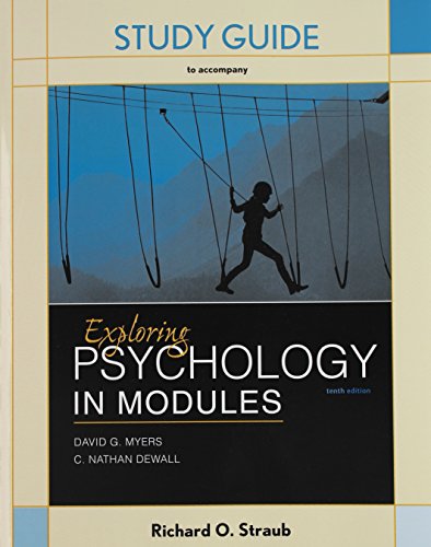 Book Cover Study Guide for Exploring Psychology in Modules