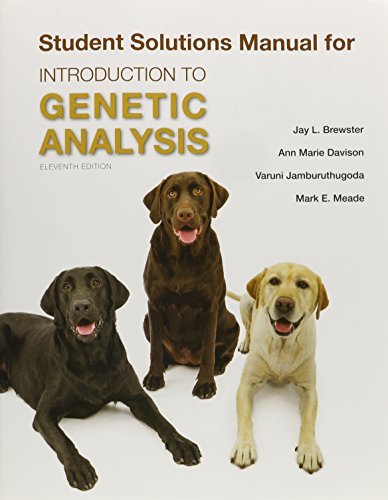 Book Cover Solutions Manual for Introduction to Genetic Analysis