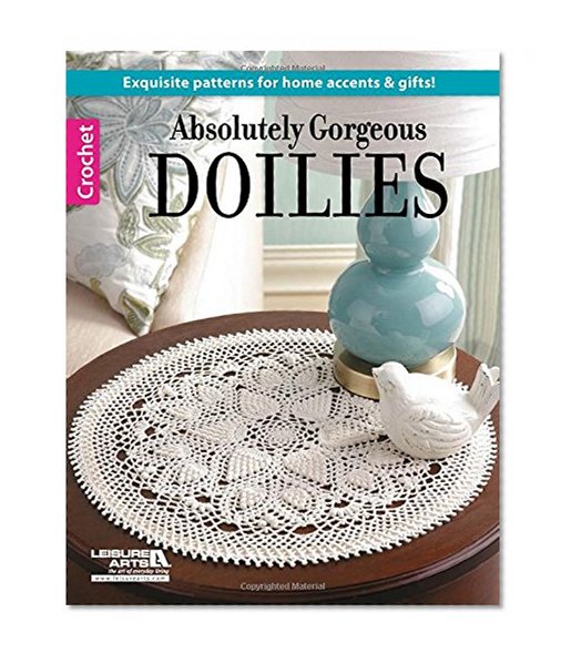 Book Cover Leisure Arts-Absolutely Gorgeous Doilies