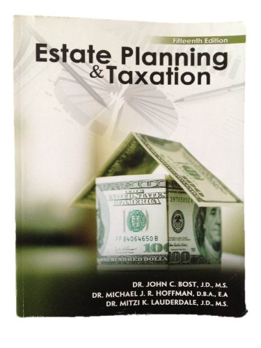 Book Cover Estate Planning AND Taxation