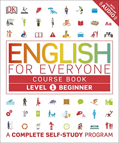 Book Cover English for Everyone: Level 1 Course Book - Beginner English: ESL for Adults, an Interactive Course to Learning English